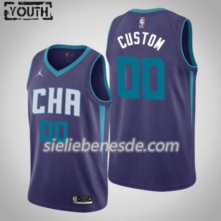 Kinder NBA Charlotte Hornets Trikot Jordan Brand 2019-2020 Statement Edition Swingman - Benutzerdefinierte